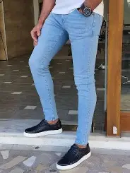 بنطلون رجالي ازرق فاتح 38